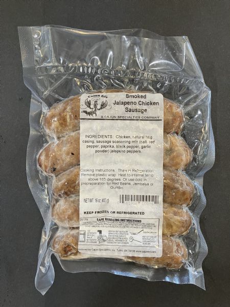 Smoked Jalapeno Chicken Sausage