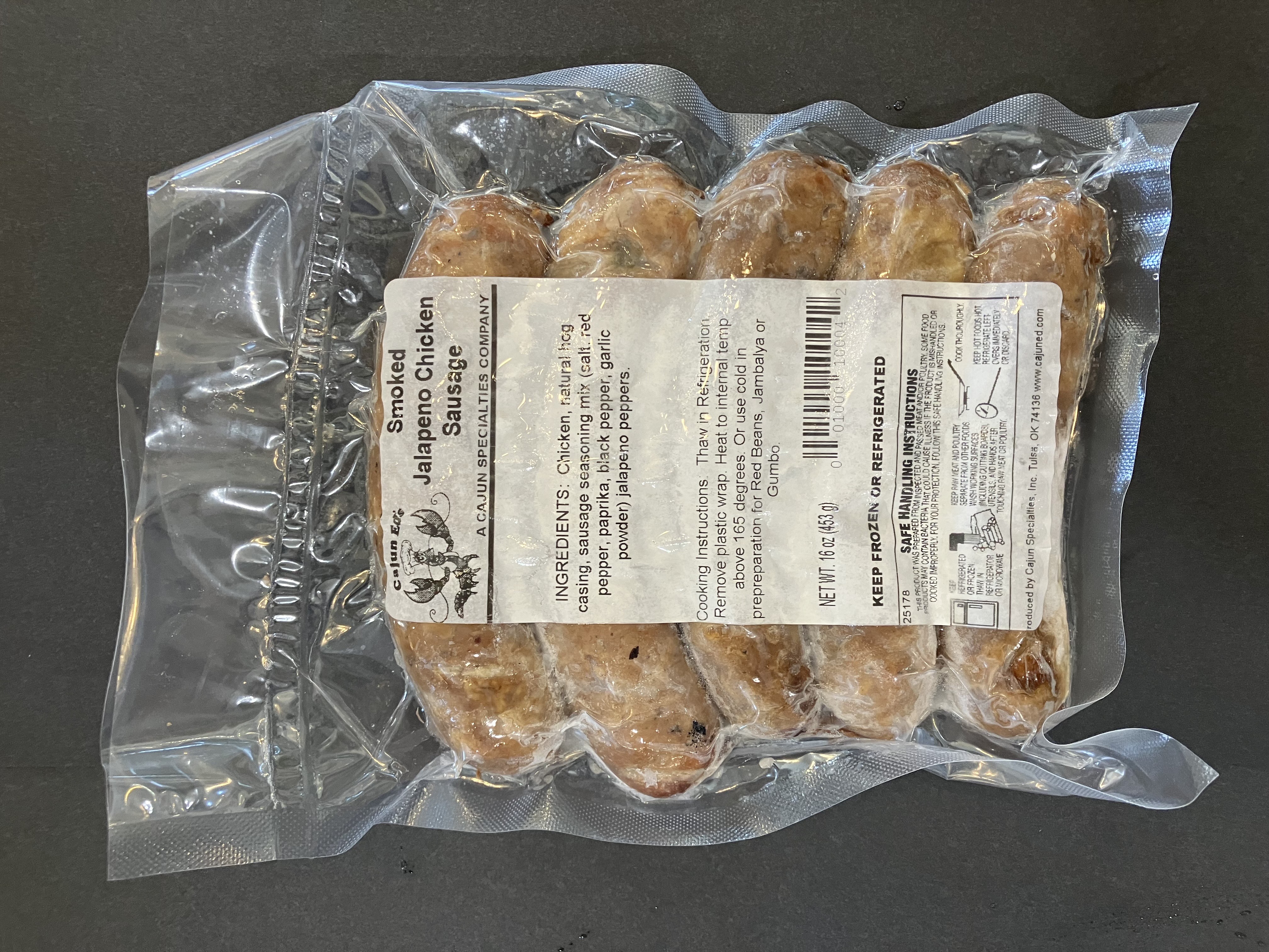 Smoked Jalapeno Chicken Sausage