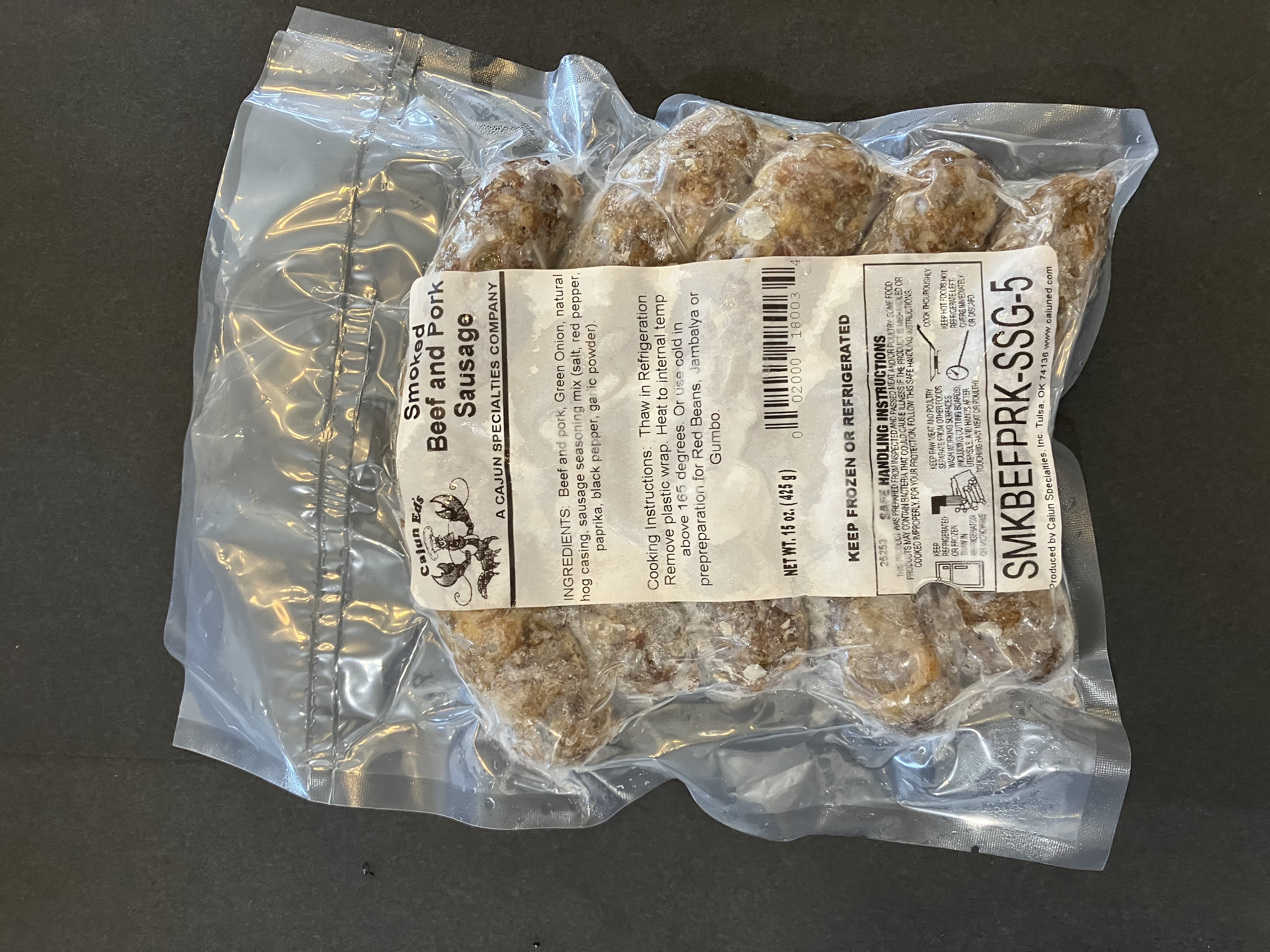 Smoked Beef and Pork Sausage