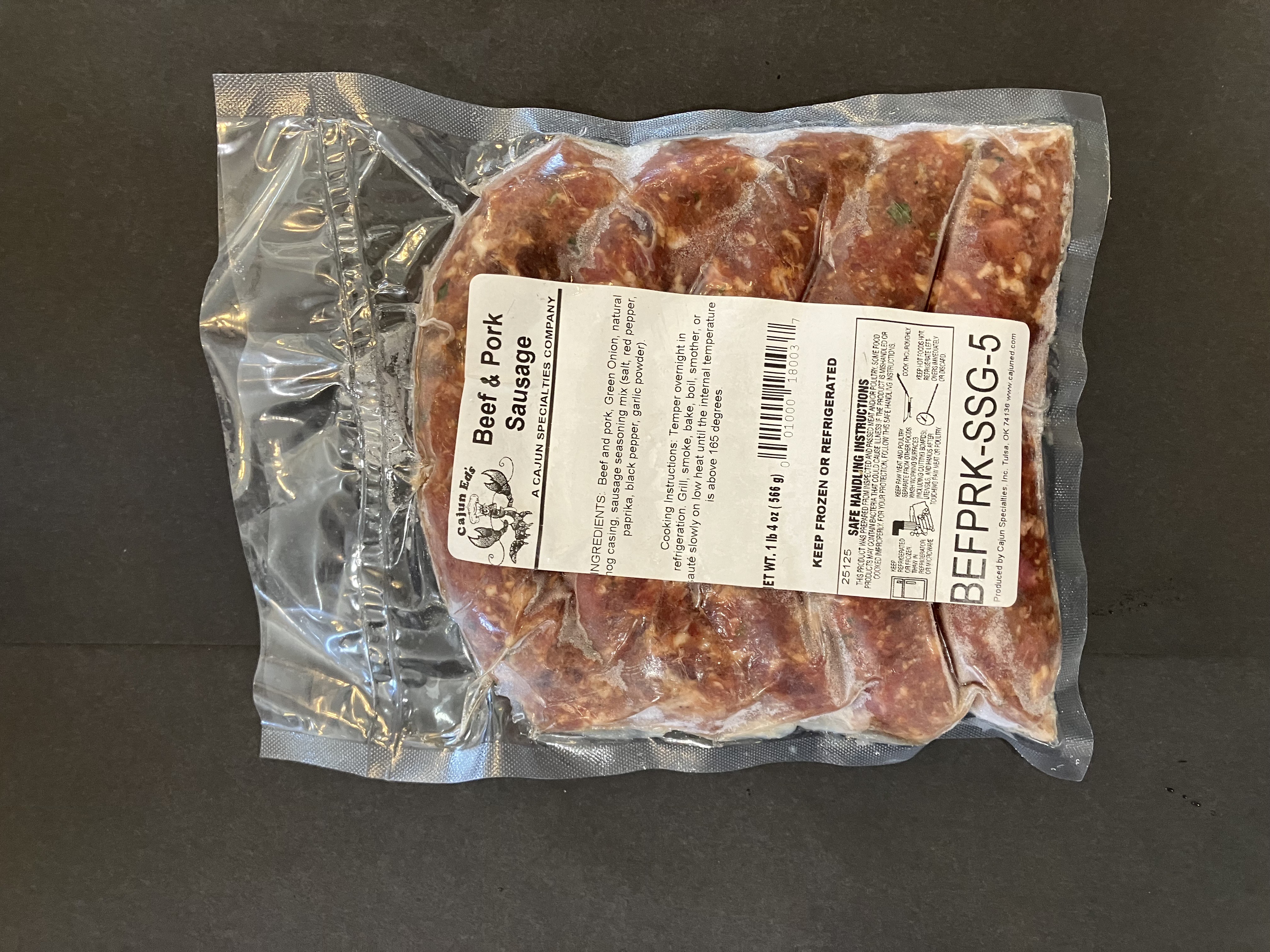 Beef and Pork Sausage